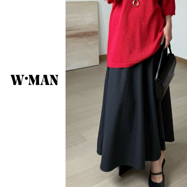 【特价】NO退换 可水洗精纺羊毛 極简斜裁Chao长/中长半裙