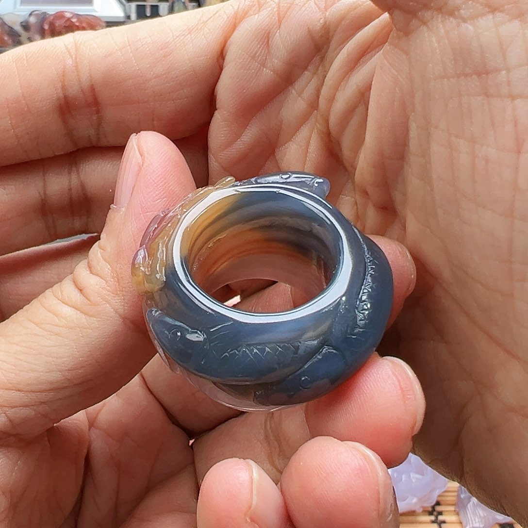 未镶嵌玛瑙/玉髓珠宝半成品