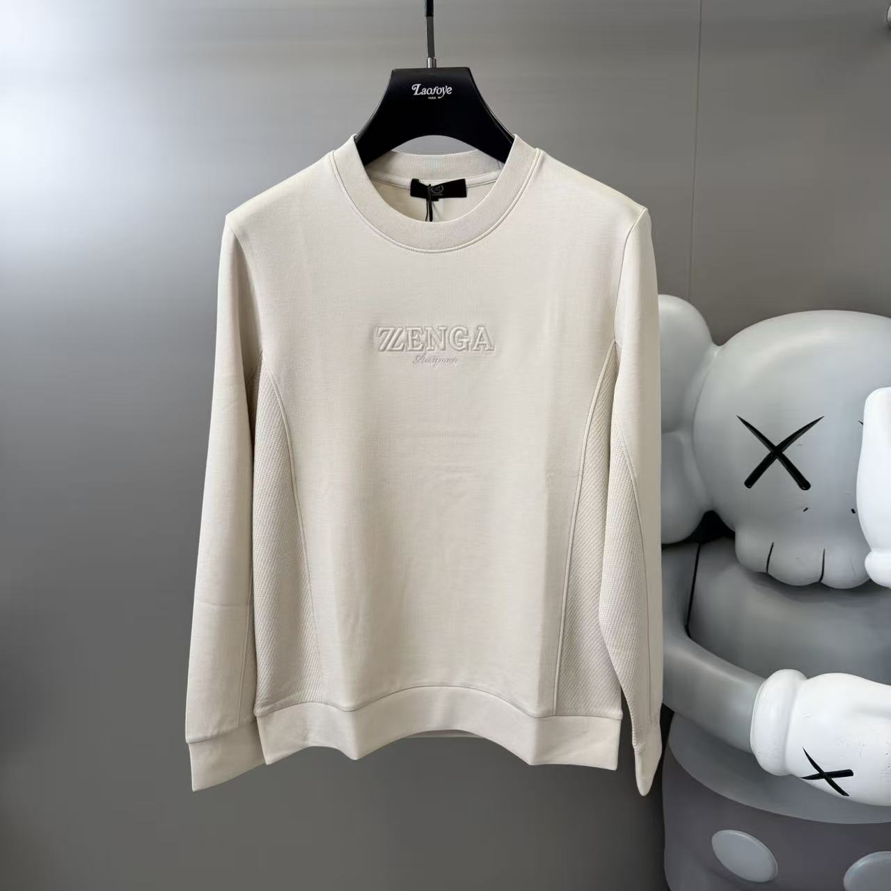 【VanJazny】QC高端男士潮流时尚简约休闲百搭羊绒卫衣Y258086