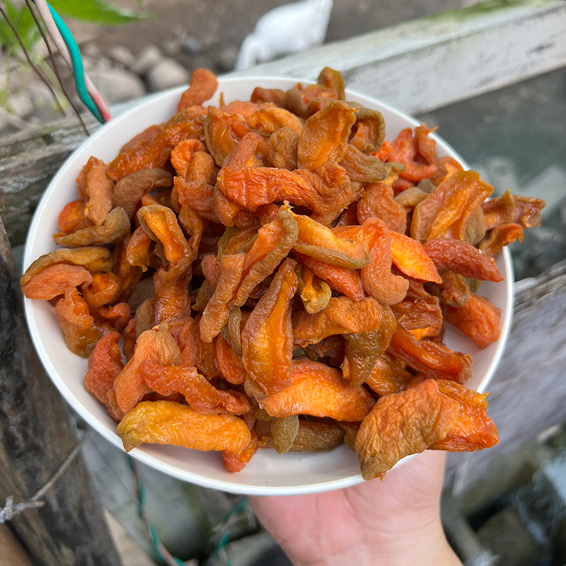 【8分酸晒干小杏条】农家杏干红无核吊干果解馋零食杏肉酸甜金杏肉