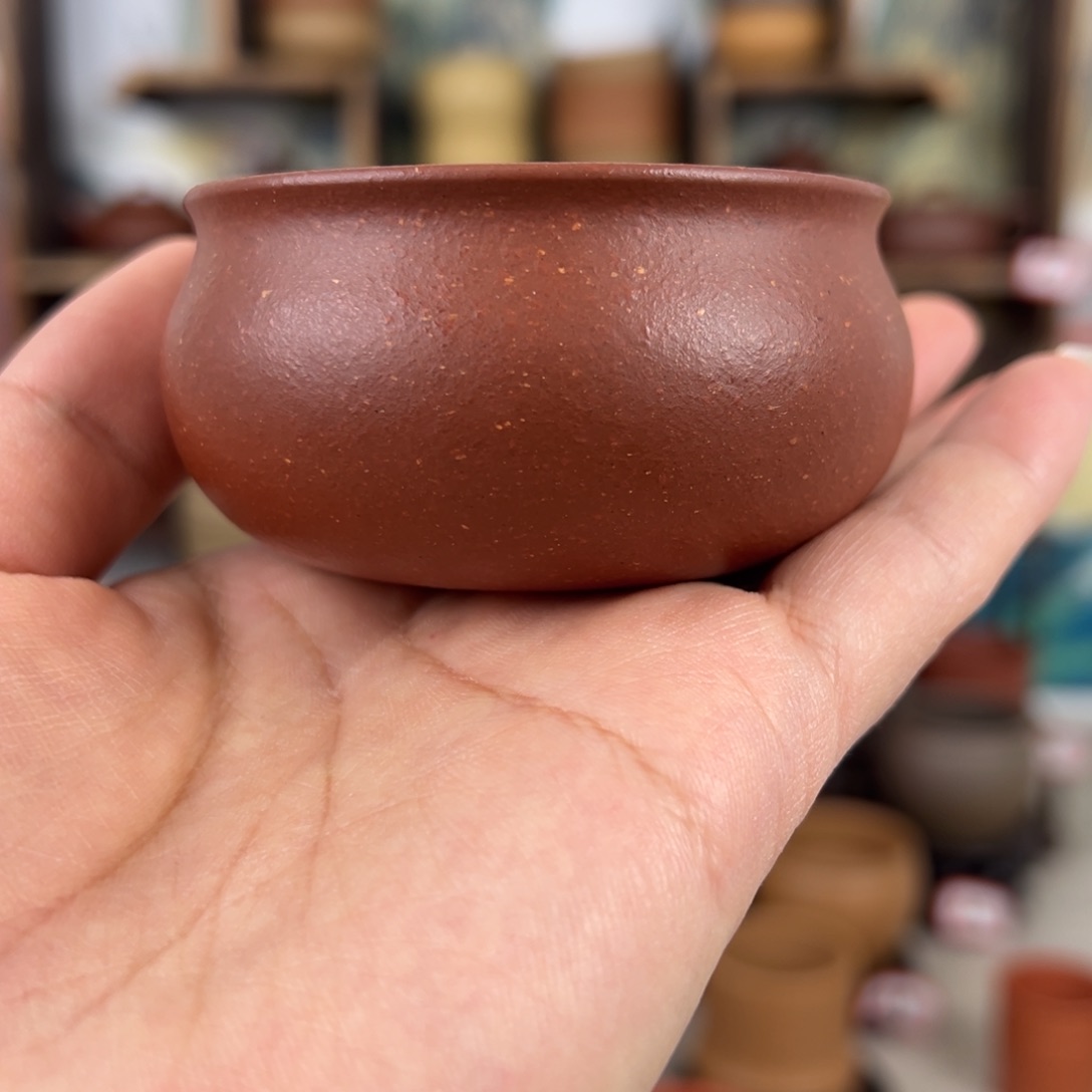 紫砂茶杯拙器甄选，纯原本矿。