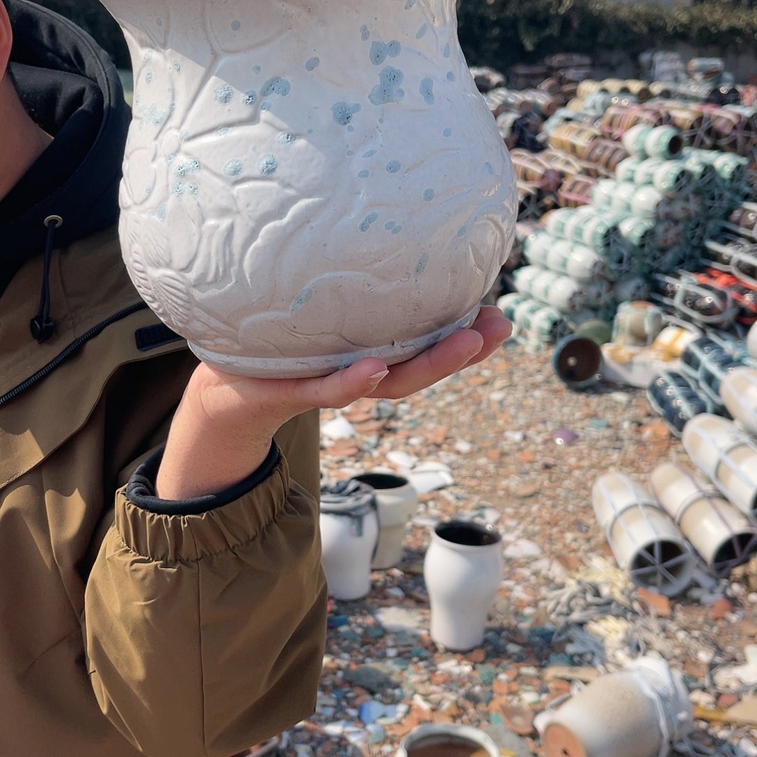 红陶洋洋花盆0224-1045