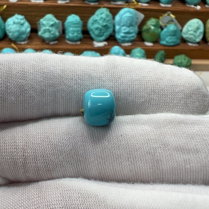 绿松石未镶嵌老型珠 9mm