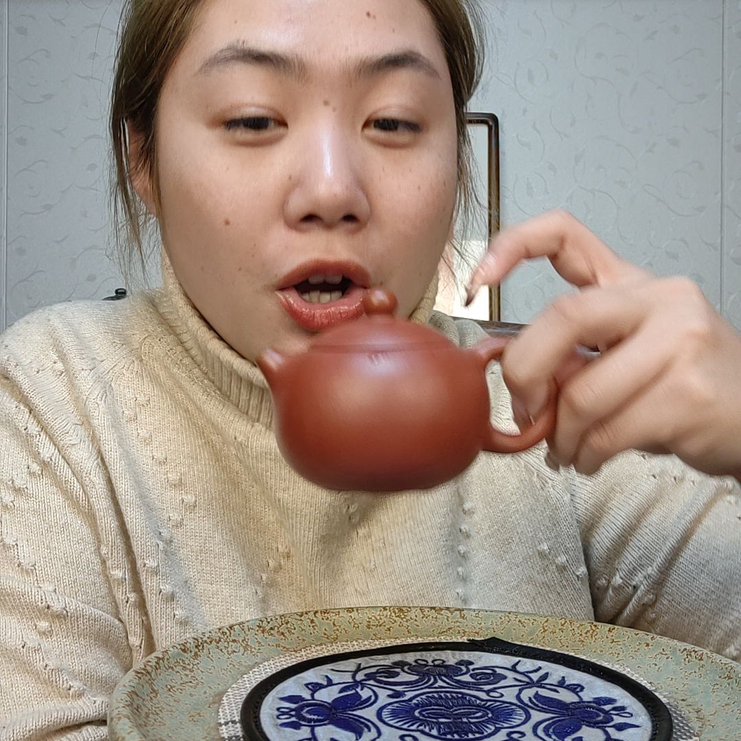 朱泥茶壶大红袍西施150