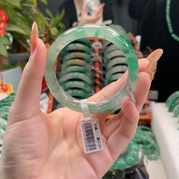 石英质玉手镯未镶嵌宁***3天然A货非洲翠手镯