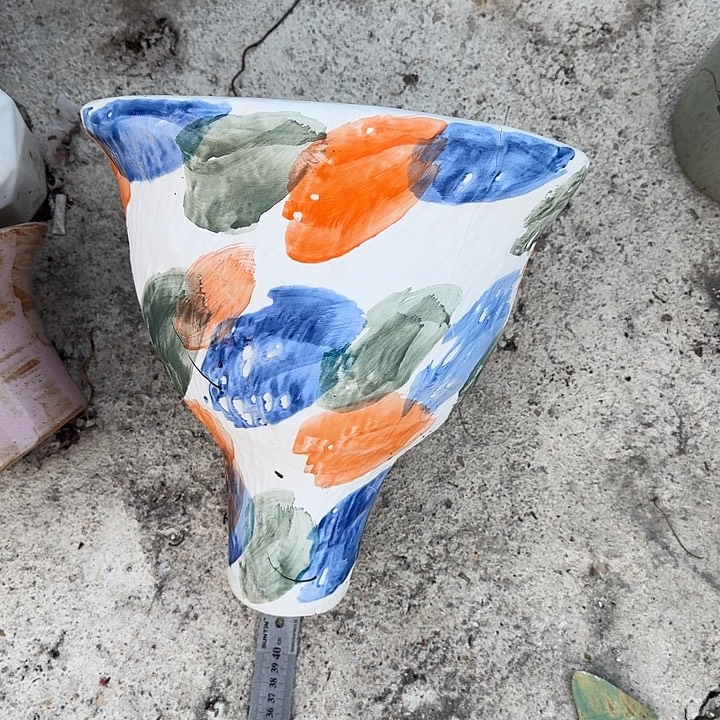 微瑕景德镇手工花瓶清