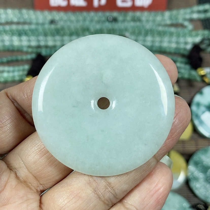 【闪购商品】翡翠颈饰未镶嵌玉吊坠翡翠玉平安扣