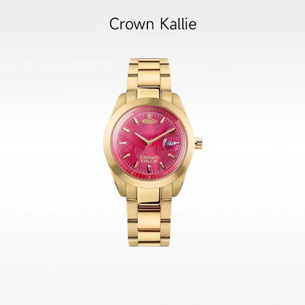 【Crown Kallie】西太联名女士土星元素火龙果周年限定腕表ck8149