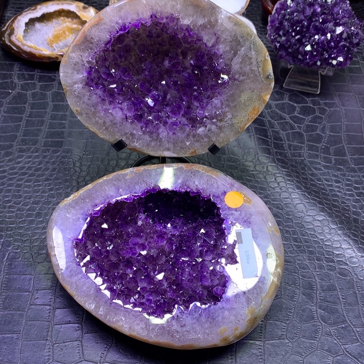 水晶乌拉圭紫晶盆未镶嵌