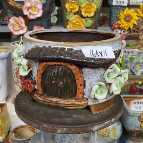 【闪购商品】红陶粗陶材质陶瓷多肉花盆