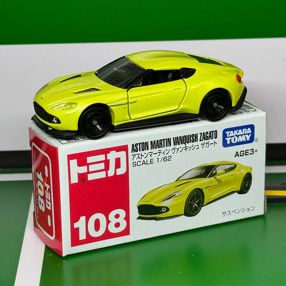 TOMY多美卡合金汽车模型TOMICA红白盒亚洲版108号阿斯顿马丁跑车