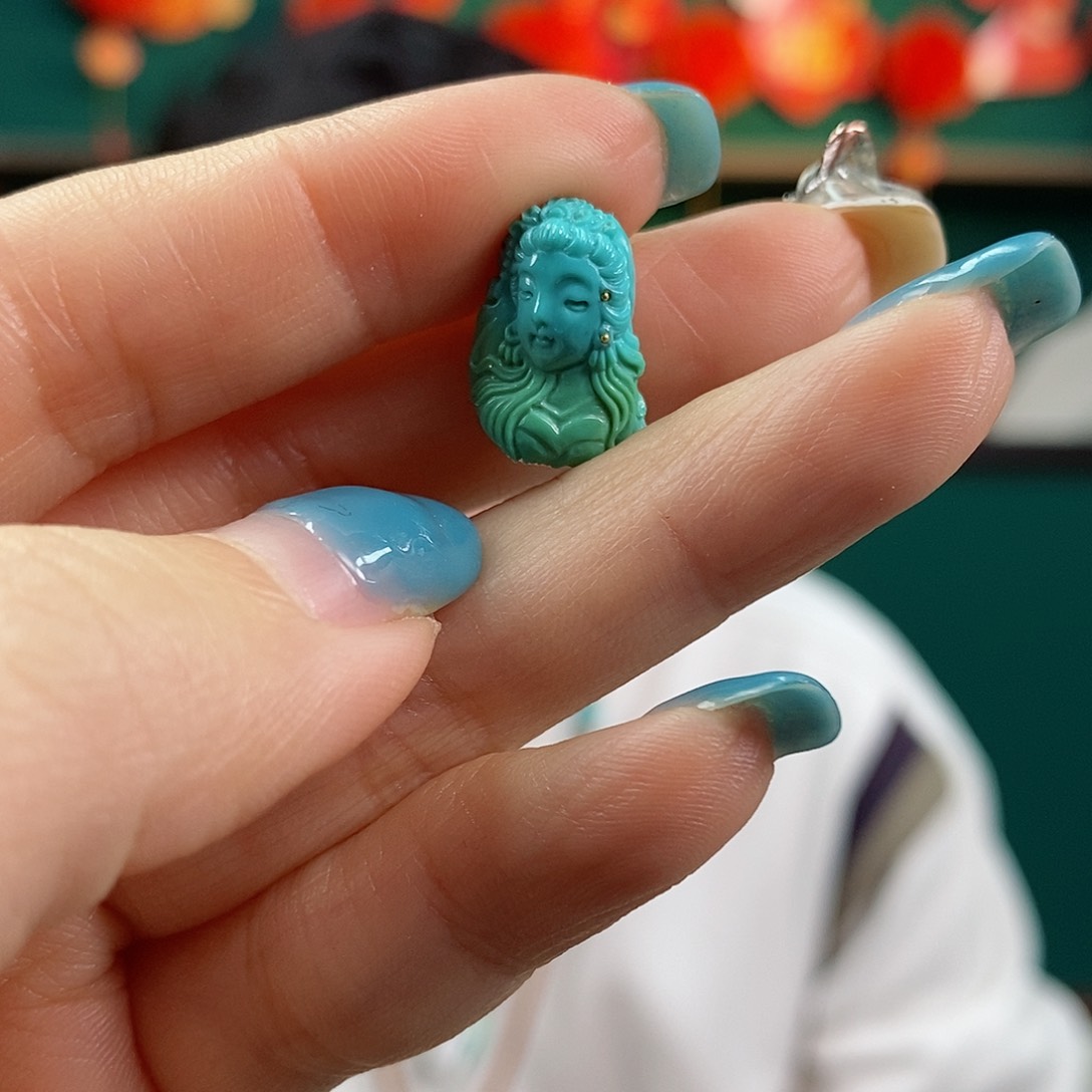 绿松石珠宝奇石未镶嵌