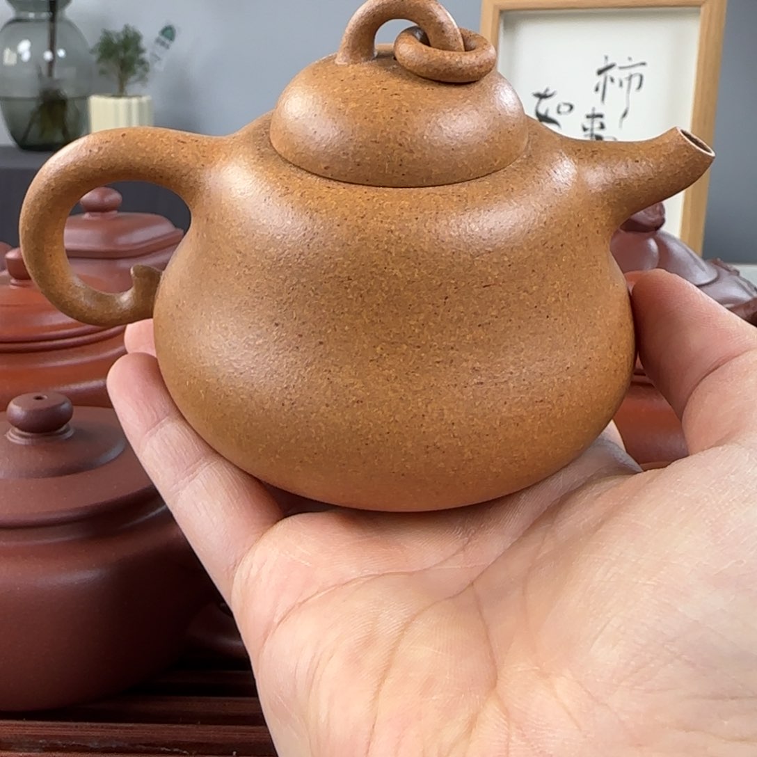 紫砂茶壶沉**金微瑕福禄