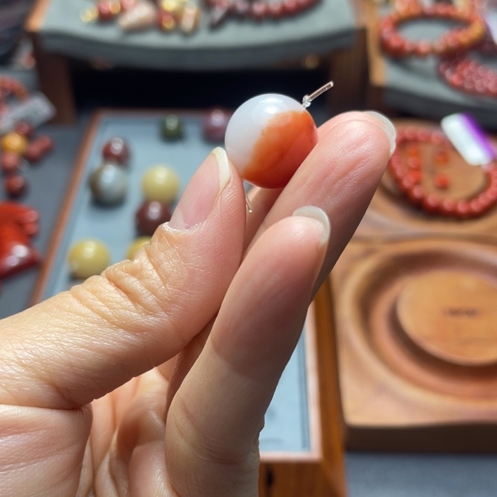 南红玛瑙未镶嵌单珠15