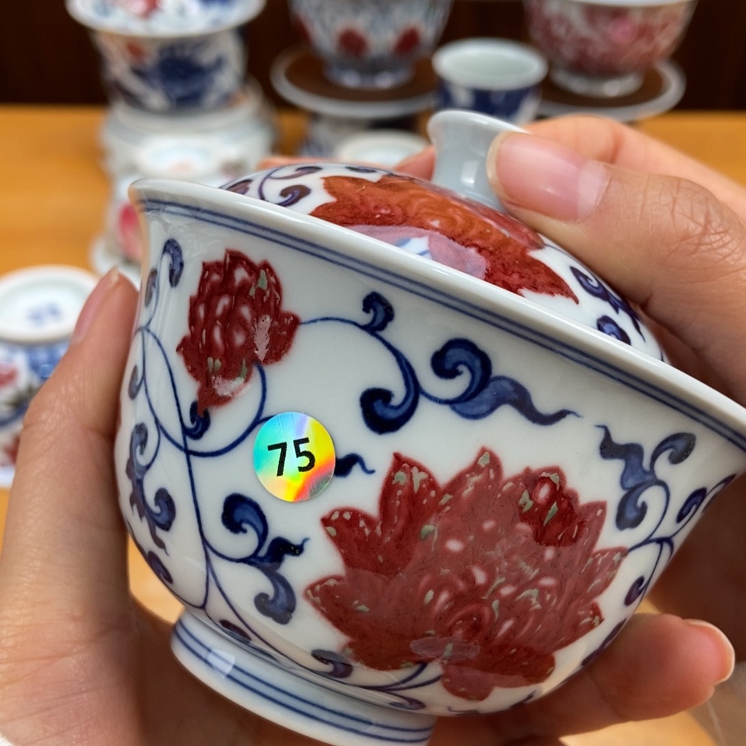 手绘现代茶具非古董