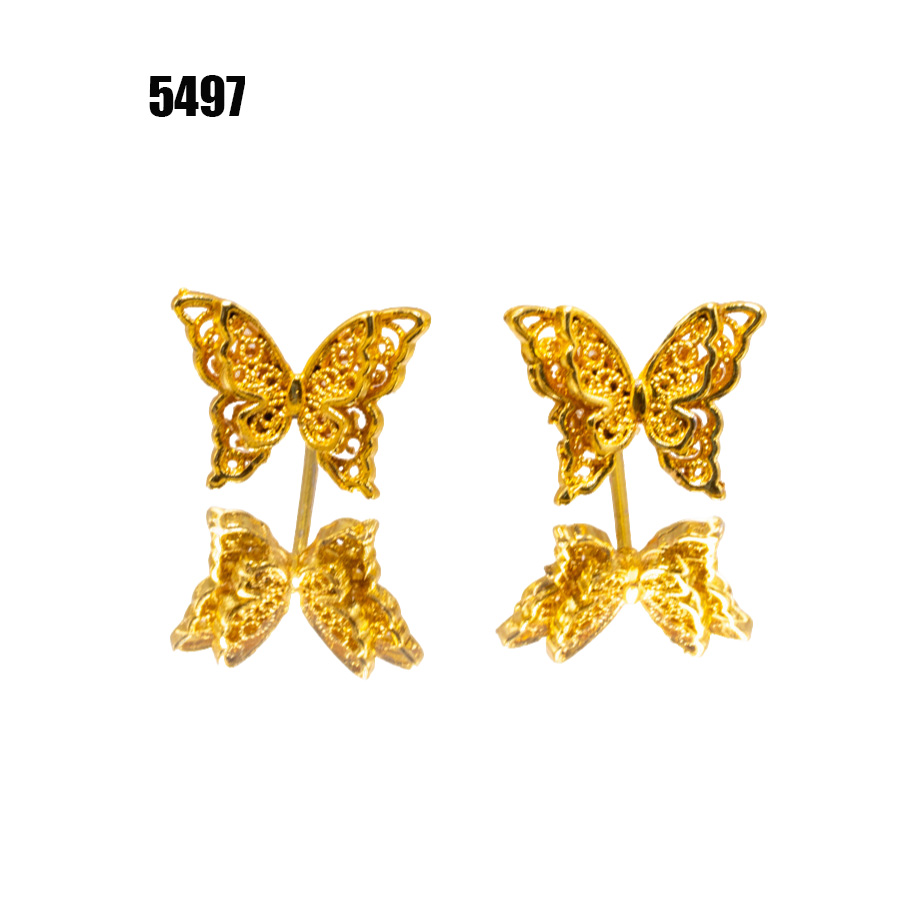 铜合金耳饰 时尚气质耳环小众设计高级感耳钉耳饰～5497