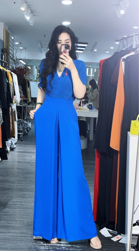 极简主义轻奢显瘦高级气质短袖连体裤1302