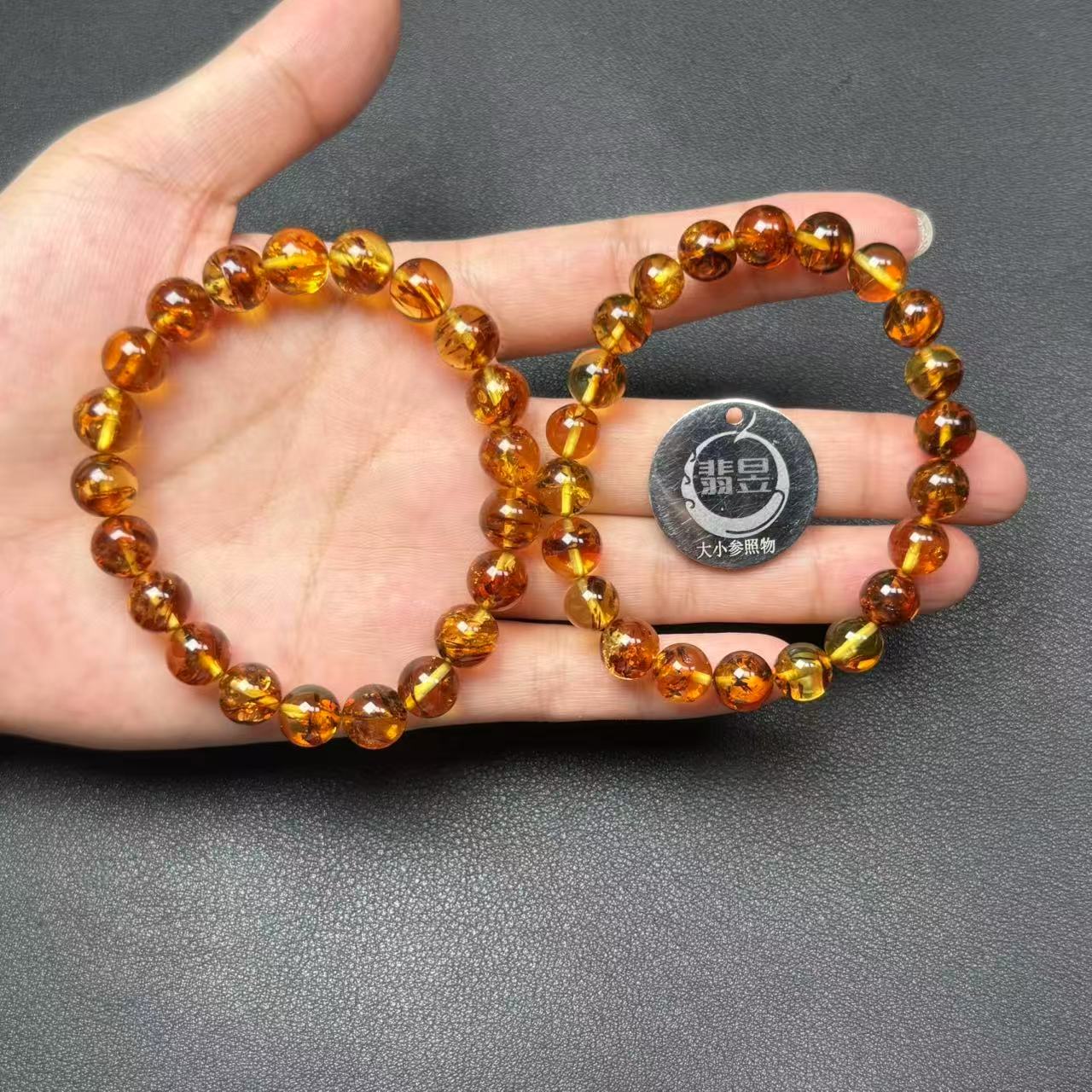 39468T09-3B15-琥珀手串/约8+/约20颗/多样性发其一
