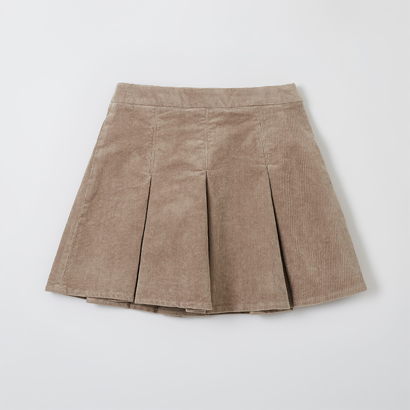 【商场同款新品】SPAO韩国同款冬季女士百褶灯芯绒短裙SPWHE4VG04