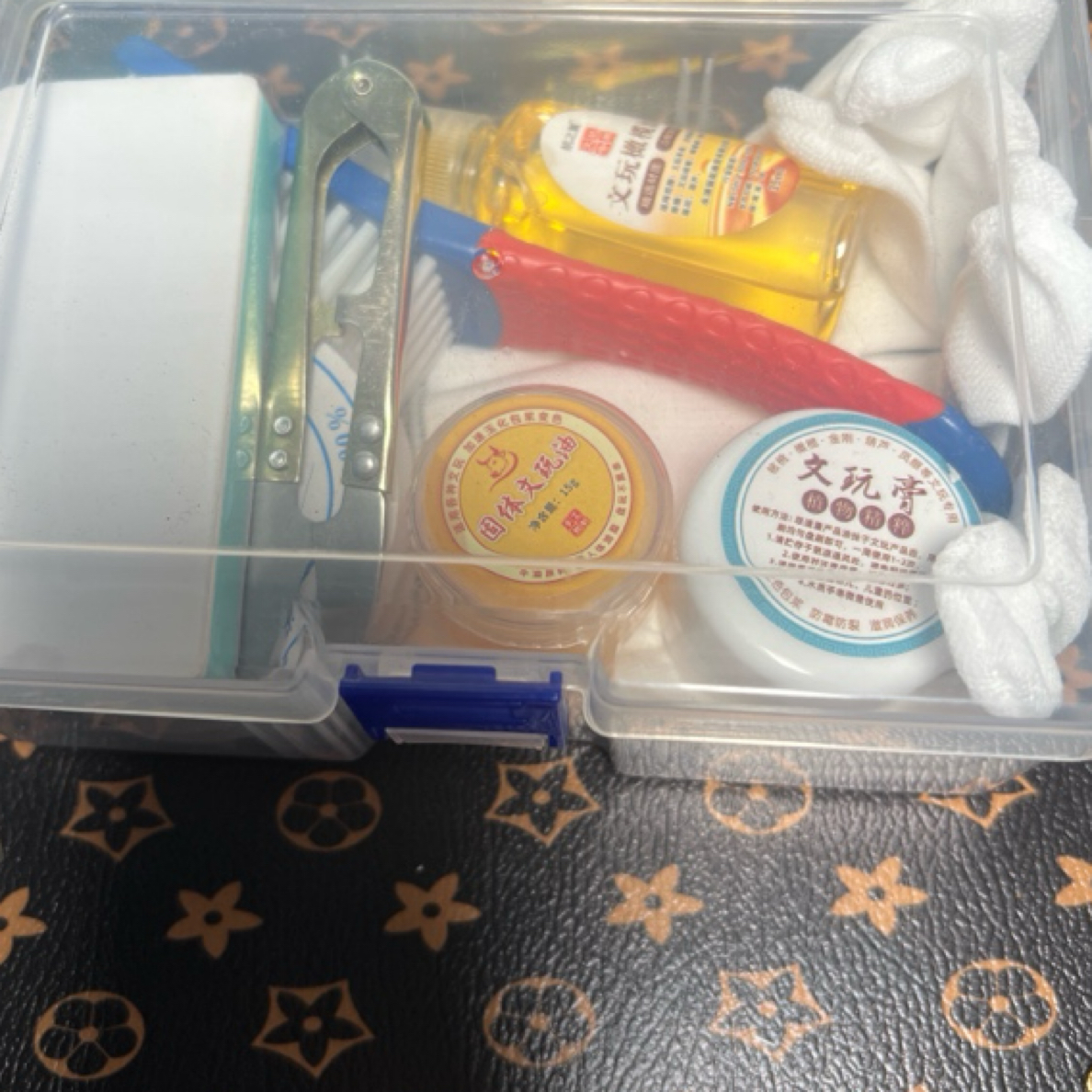 盘串神器橄榄油刷子养护套装组合