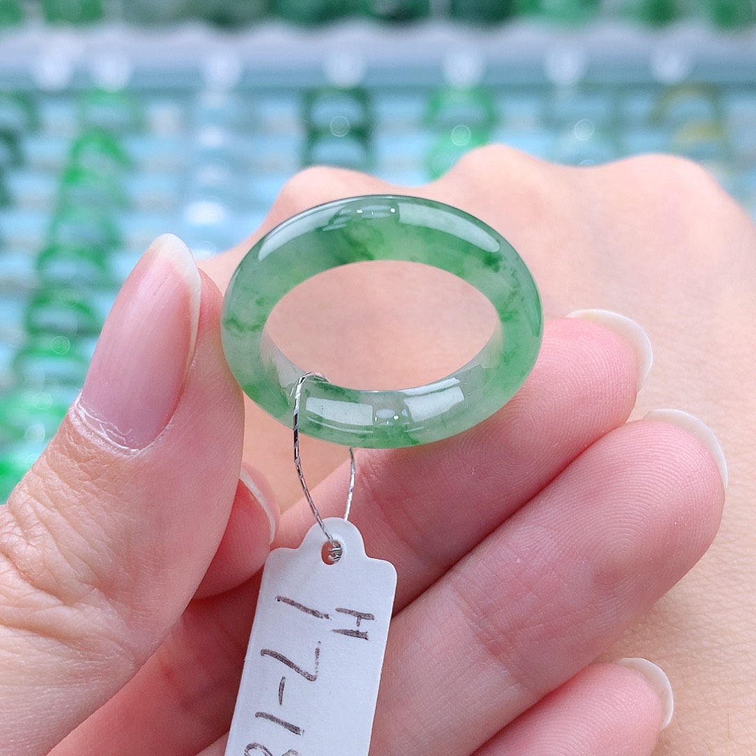 翡翠戒指未镶嵌缅甸翡翠A货