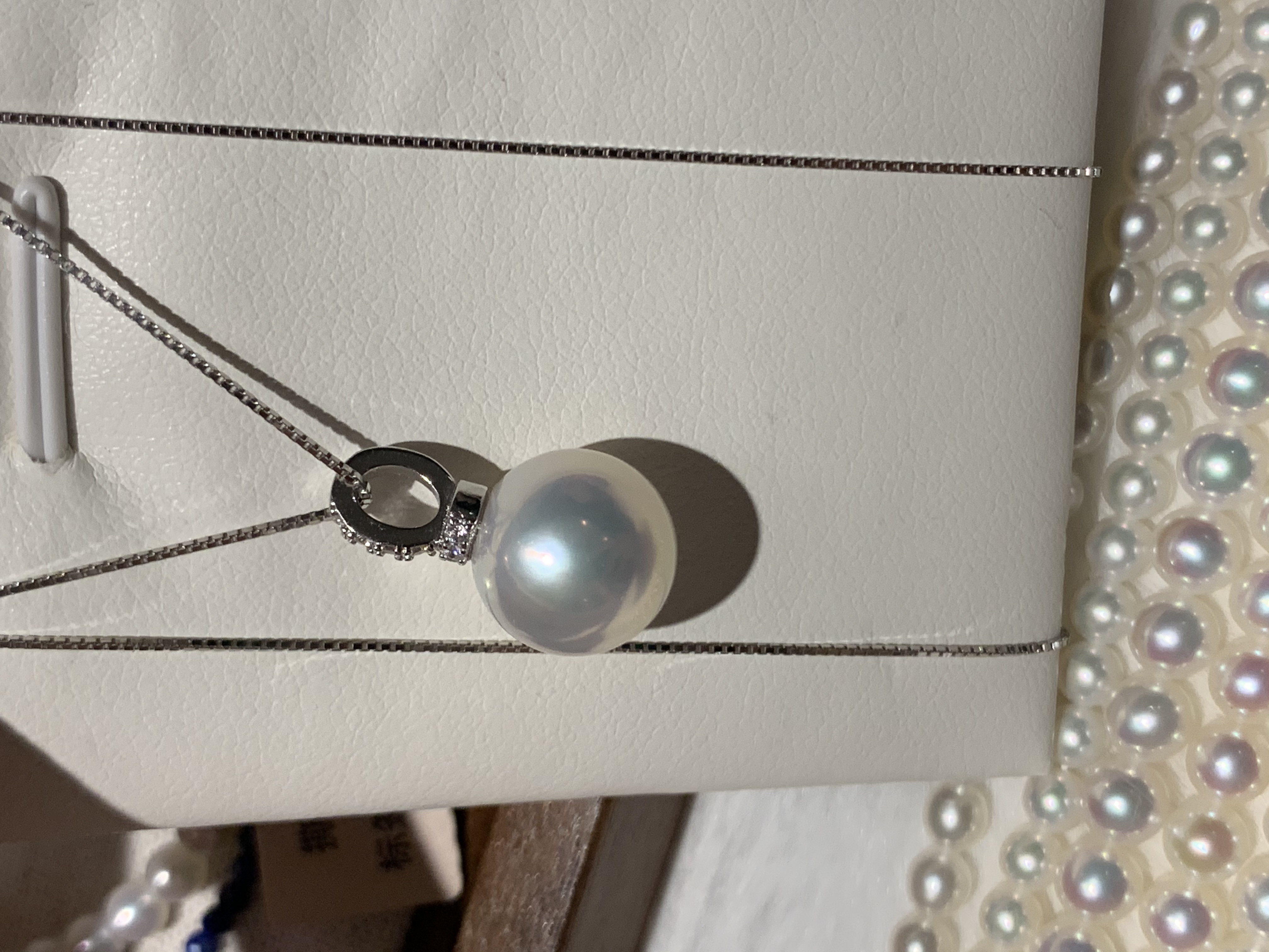 淡水爱迪生 11-12mm s925银 极光 