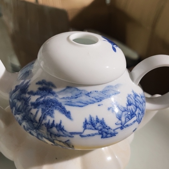碗手绘壶一个陶瓷陶瓷