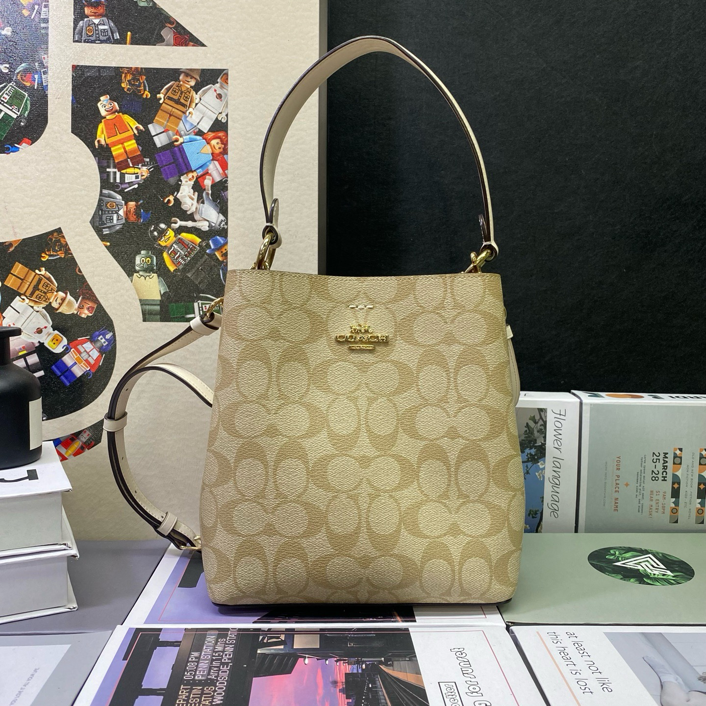 95新 COACH/蔻驰 22778斜挎包20*23