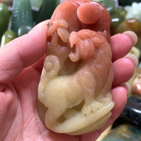 蛇纹石玉未镶嵌手把件