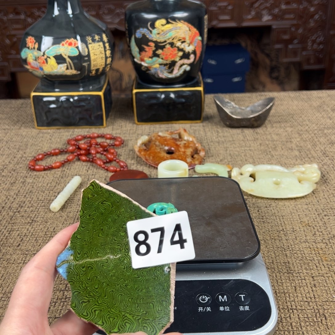 瓷片正能量瓷器摆件