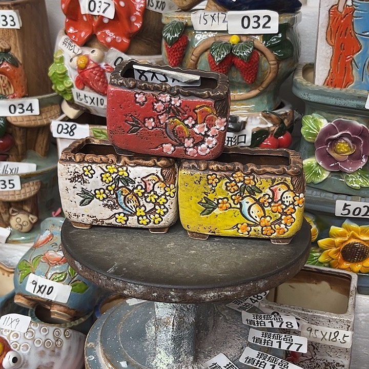 粗陶材质多肉花盆