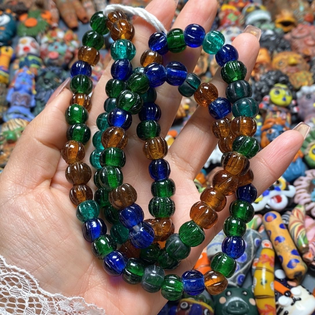 琉璃颈饰印度尼西亚链子