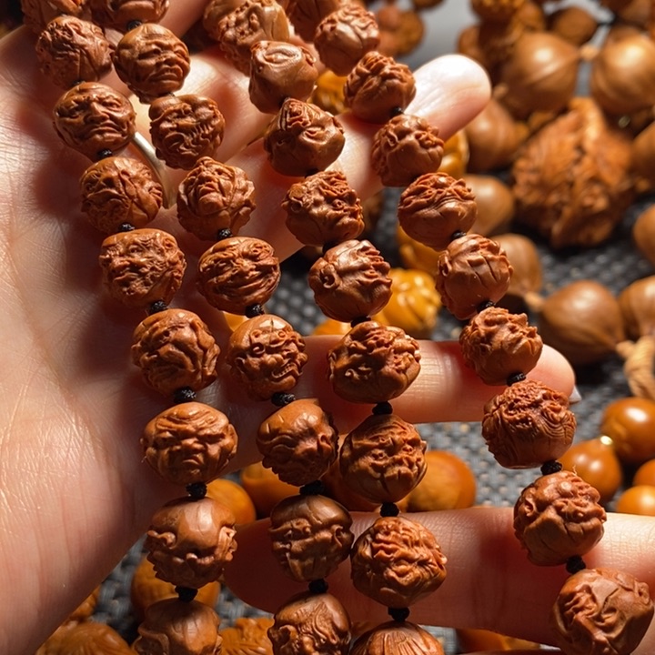 吊坠橄榄核桃双108罗汉