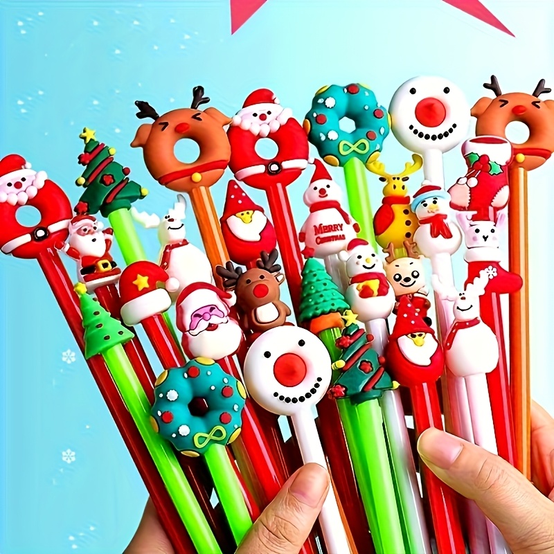 圣诞节爆款学生送礼神器，圣诞主题中性笔，节日氛围浓厚，圣诞礼物