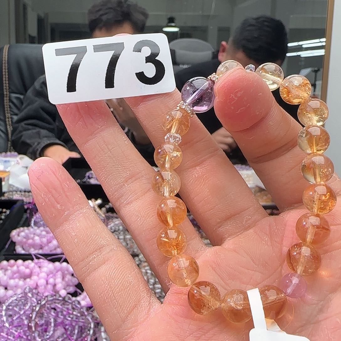 水晶手链未镶嵌773黄塔晶