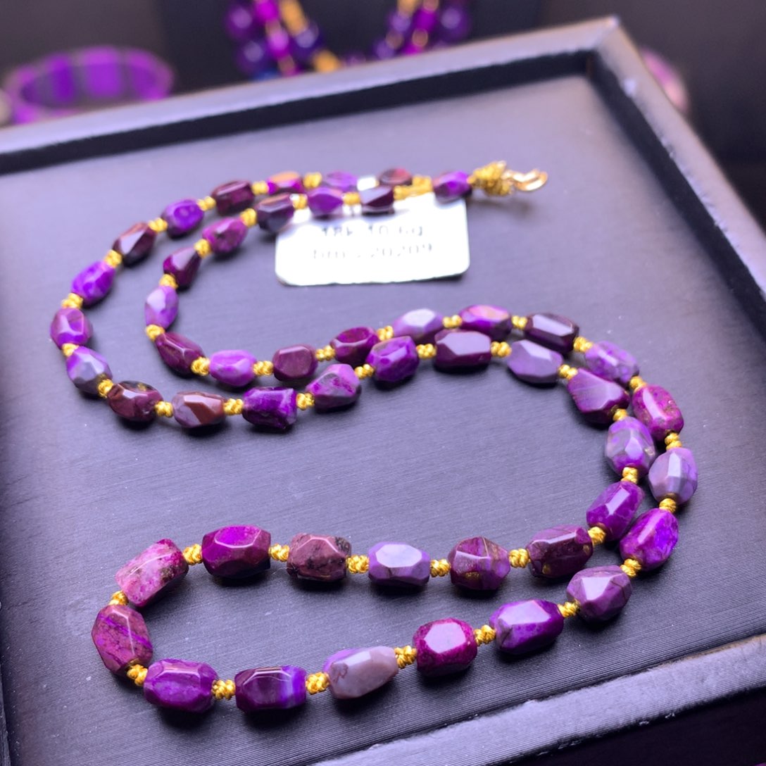 苏纪石（舒俱来）18K金镶嵌项链