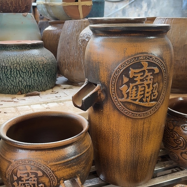 粗陶口径19/39，20/17进水口2.5厘米