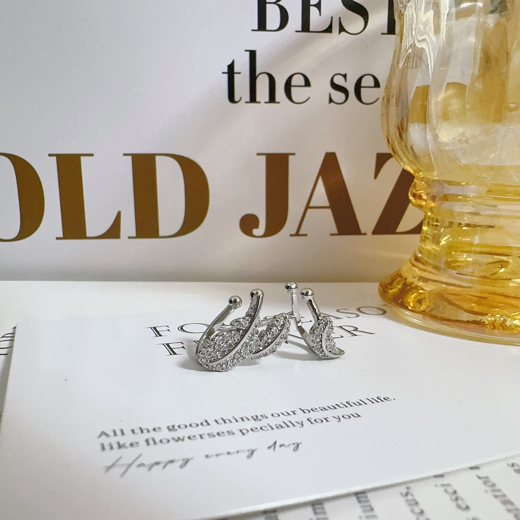 铜合金羽毛耳饰 4147 羽毛耳骨夹