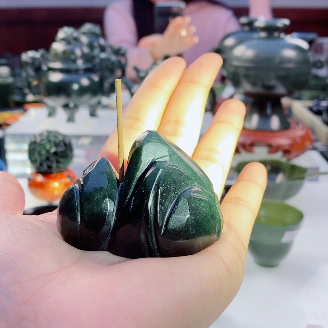 和田玉（青玉）挂件未镶嵌