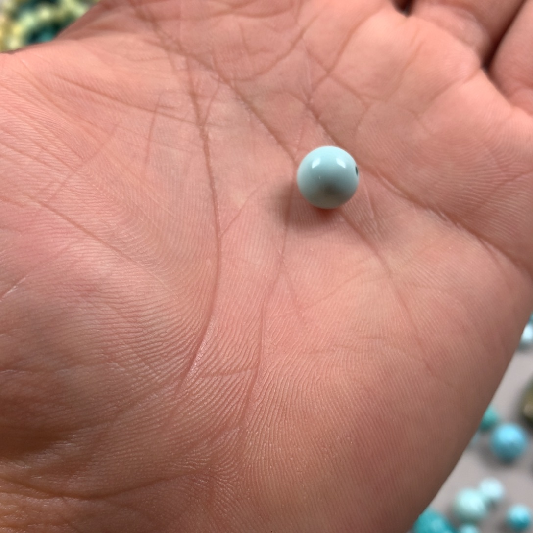 绿松石合金颈饰8.6m高瓷果冻圆珠