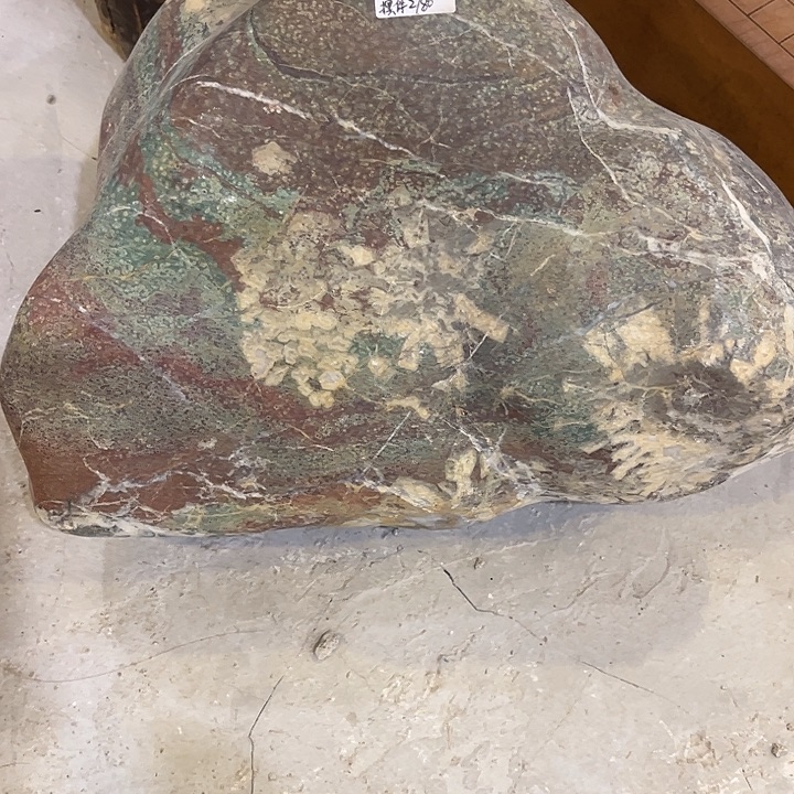 天然彩石原石摆件