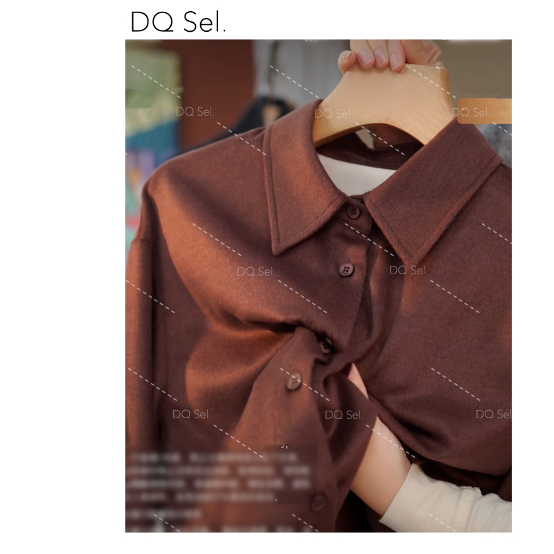 2025新款秋冬翻领常规减龄磨毛打底女衬衫红色上衣轻奢IG333