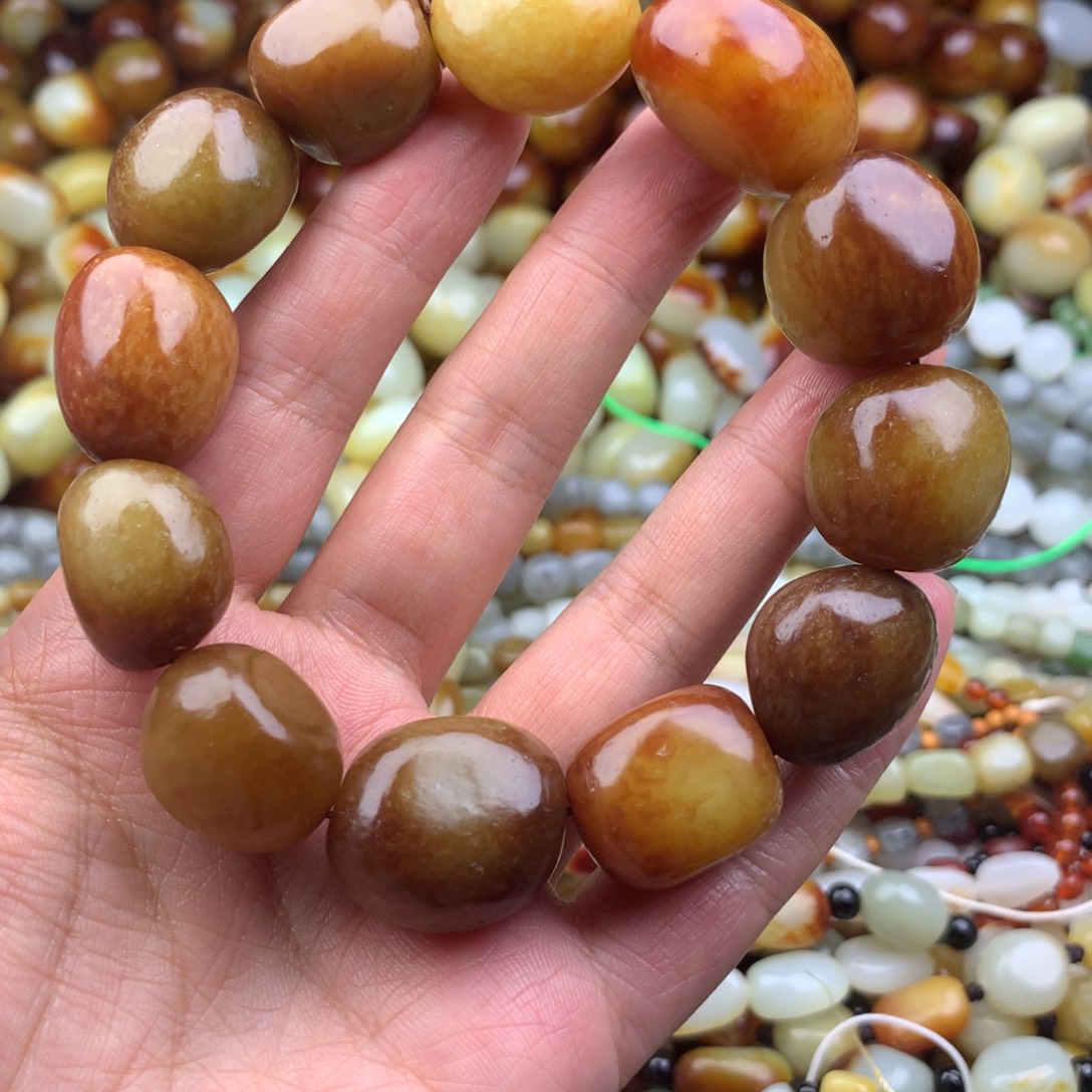 和田玉未镶嵌手链