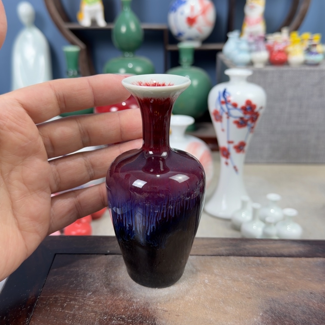 陶瓷手工小花器摆件