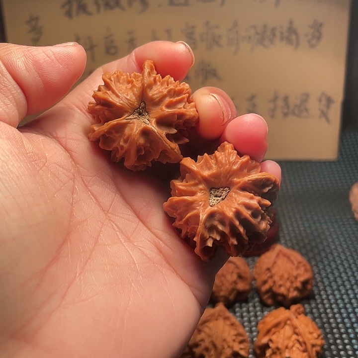 吊坠文玩核桃38mm野生龙门涧三棱（岐山三棱）