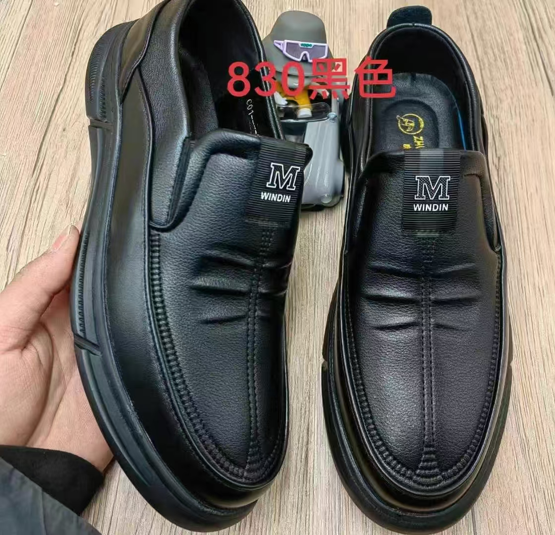 830 秋季新款男士时尚百搭休闲皮鞋 F38