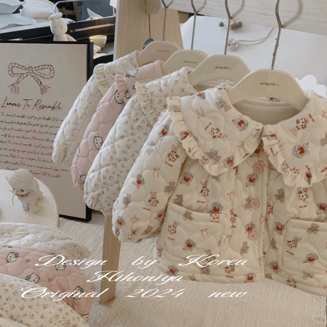 可爱休闲风保暖小清新家居服套装宝宝女童洋气童装