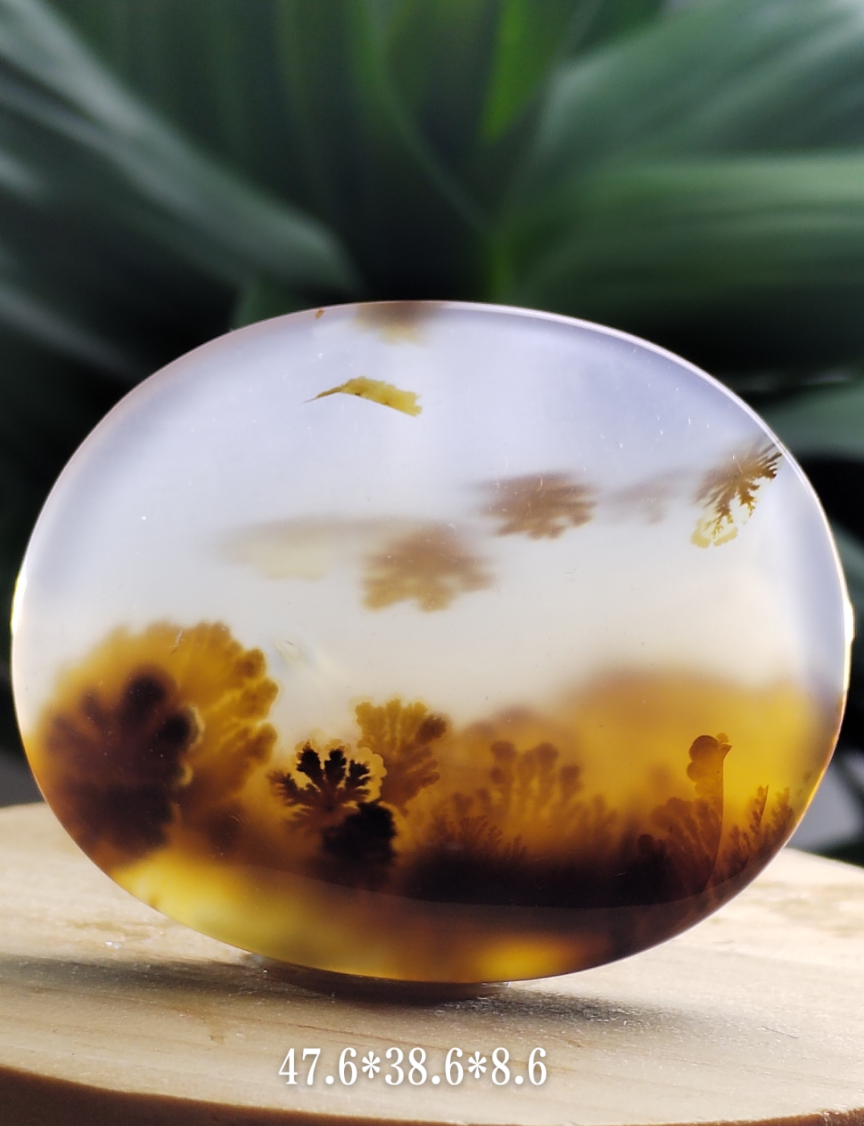 天然海洋玉髓草花意境风景吊坠上新