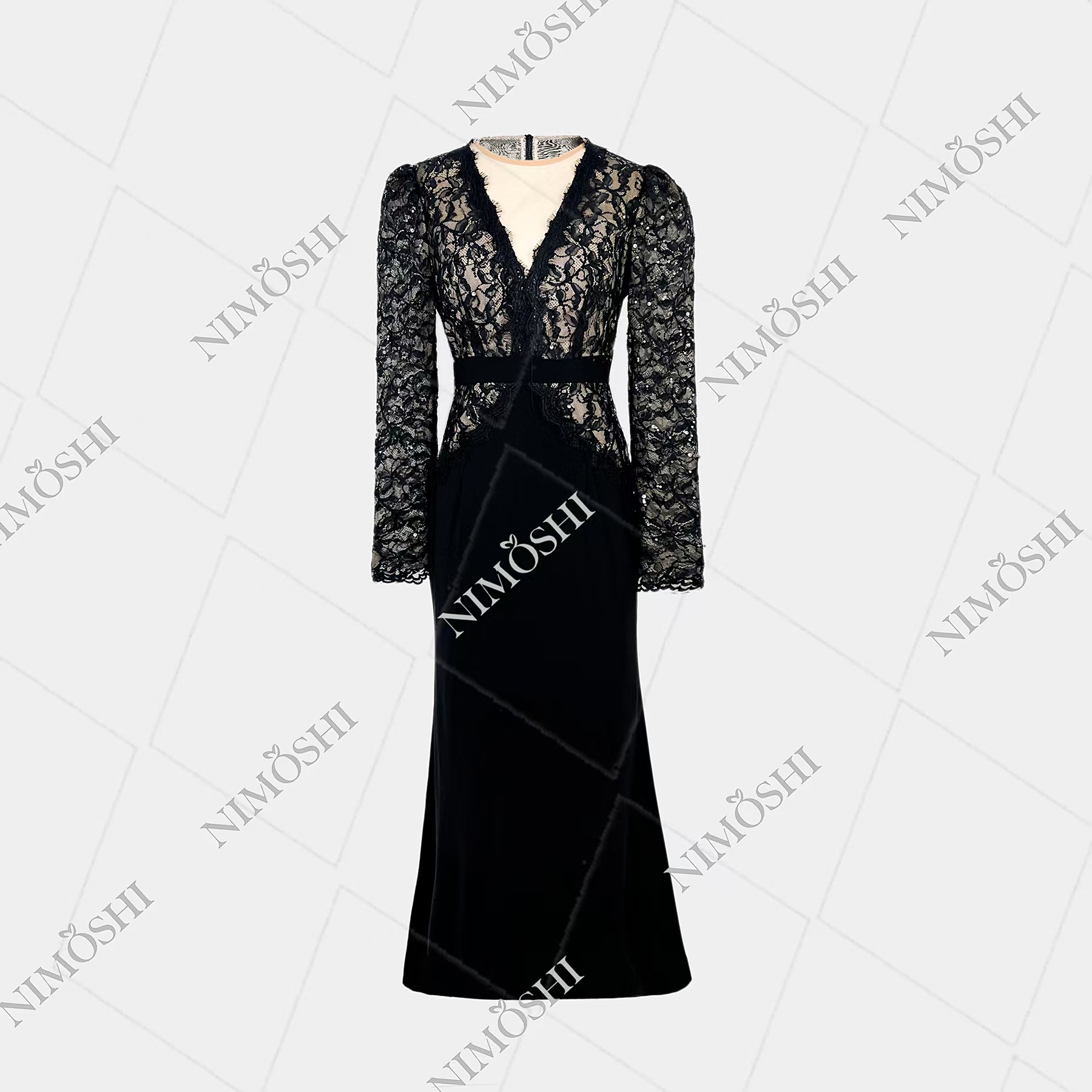 NIMðSHI【倩总】春夏新款时尚轻奢小众气质显瘦款连衣裙女Q1118