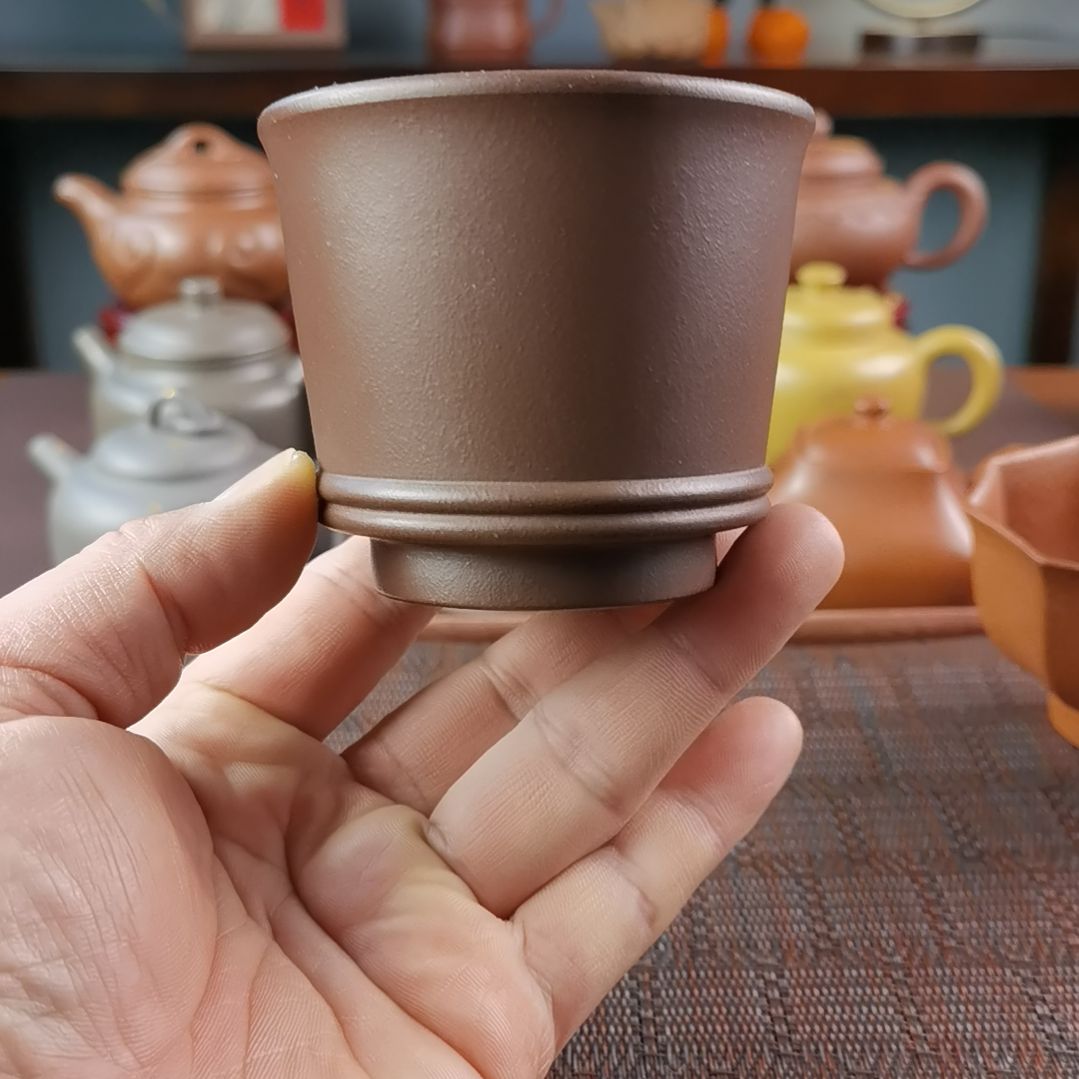 紫砂茶壶紫泥主人杯200CC